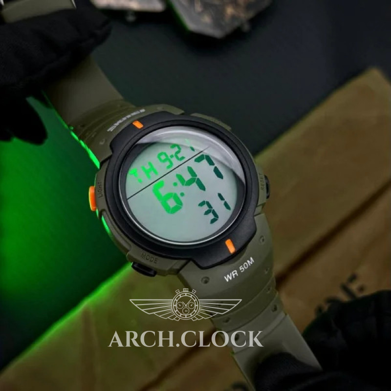 Часы Skmei 1068 Army-Green, фото 3