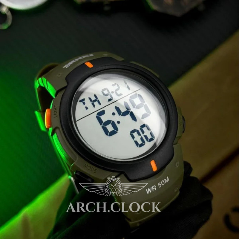 Часы Skmei 1068 Army-Green, фото 9