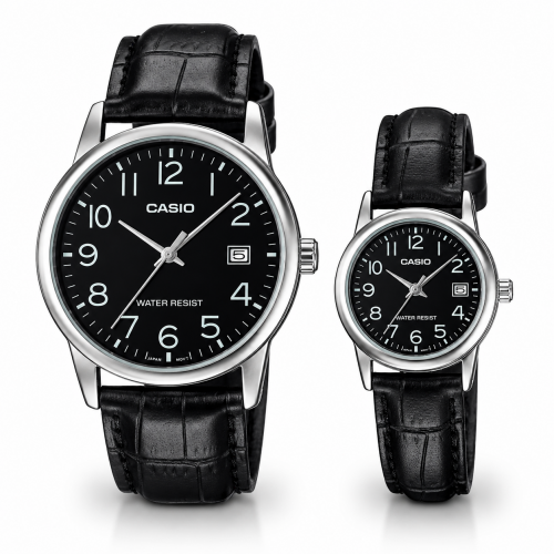 Парні годинники Casio MTP-V002L-1B & LTP-V002L-1B3