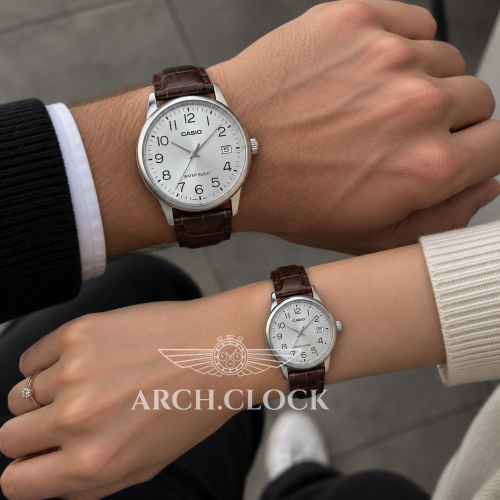 Парні годинники Casio MTP-V002L-7B2UDF & LTP-V002L-7B2UDF