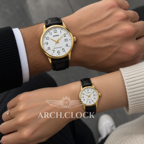 Парні годинники Casio MTP-V002GL-7B2UDF & LTP-V002GL-7B2UDF