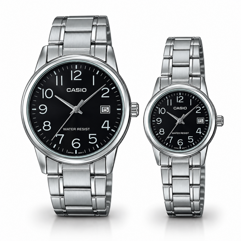 Парні годинники Casio MTP-V002D-1BUDF & LTP-V002D-1BUDF, фото 1