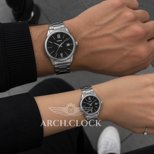 Парні годинники Casio MTP-V002D-1B3 & LTP-V002D-1B3