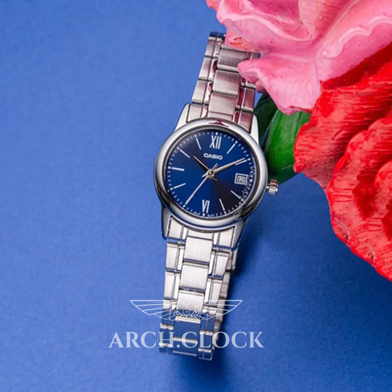 Парні годинники Casio MTP-V002D-2B3 & LTP-V002D-2B3, фото 7