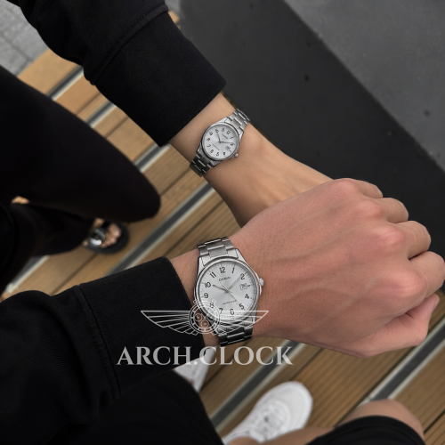 Парні годинники Casio MTP-V002D-7BUDF & LTP-V002D-7B
