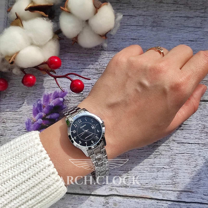 Парні годинники Casio MTP-V004D-1BUDF & LTP-V004D-1BUDF, фото 6
