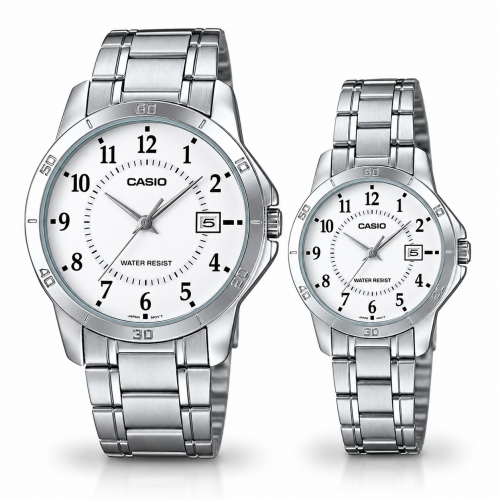 Парні годинники Casio MTP-V004D-7BUDF & LTP-V004D-7BUDF