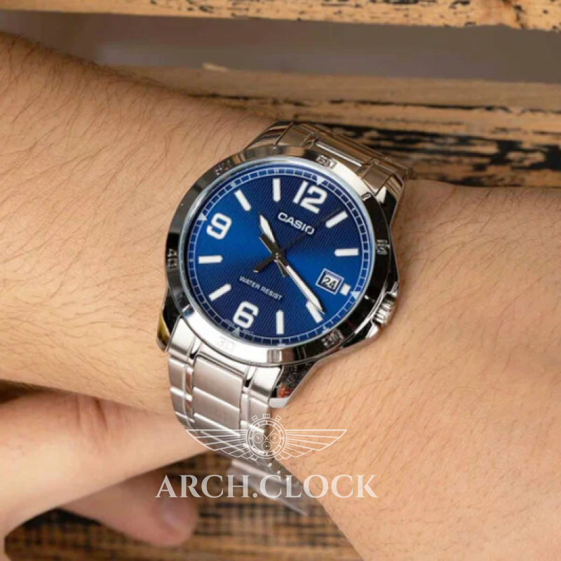Парні годинники Casio MTP-V004D-2B & LTP-V004D-2B, фото 5