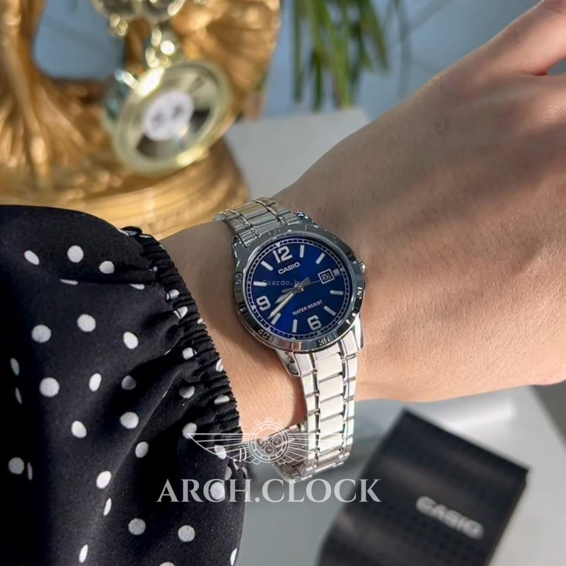 Парні годинники Casio MTP-V004D-2B & LTP-V004D-2B, фото 8