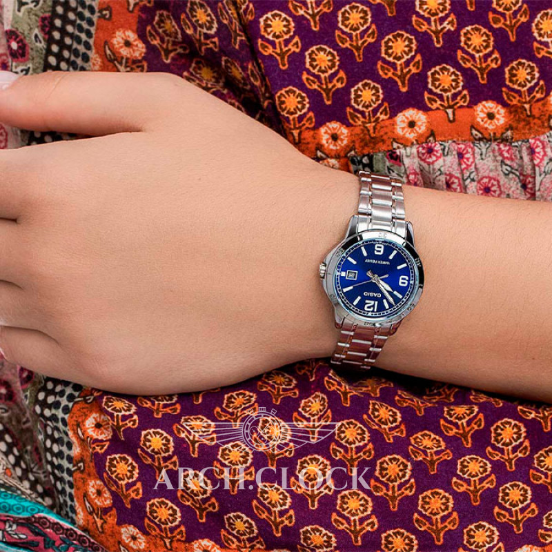 Парні годинники Casio MTP-V004D-2B & LTP-V004D-2B, фото 7