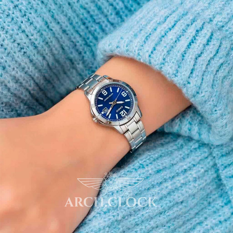 Парні годинники Casio MTP-V004D-2B & LTP-V004D-2B, фото 6