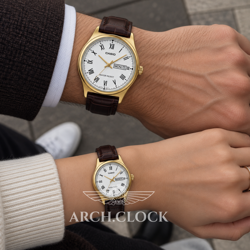 Парні годинники Casio MTP-V006GL-7BUDF & LTP-V006GL-7BUDF, фото 2