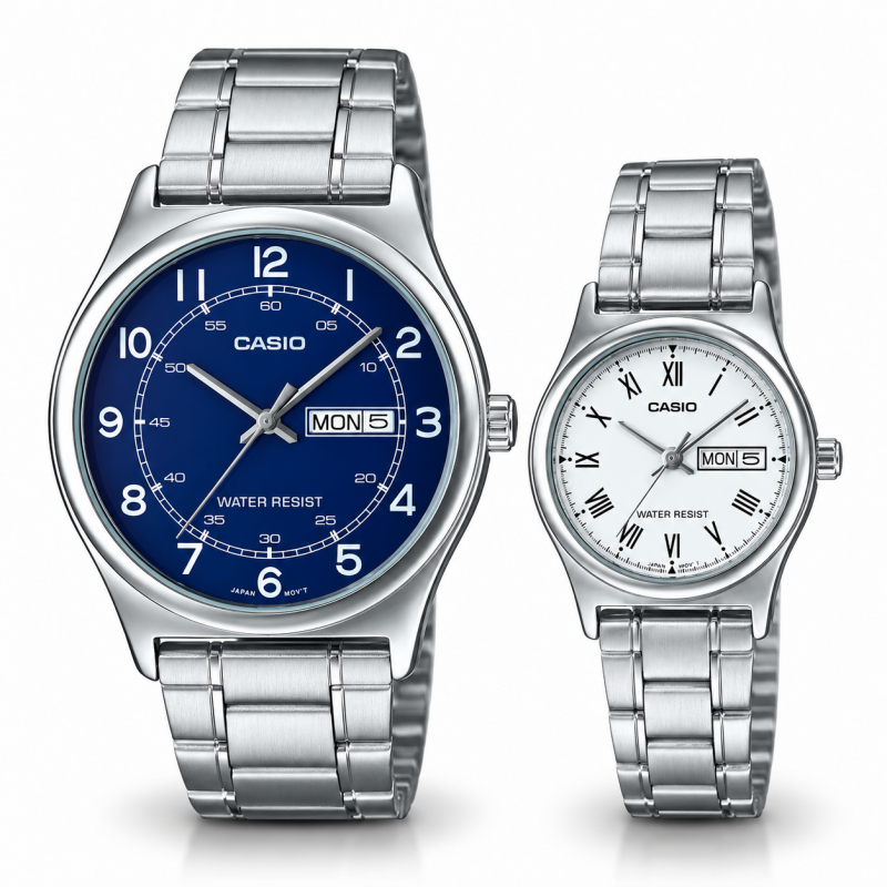 Парные часы Casio MTP-V006D-2B & LTP-V006D-2B, фото 1
