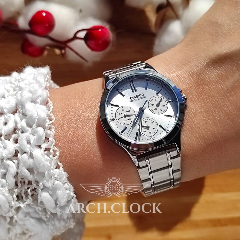Парні годинники Casio MTP-V300D-7AUDF & LTP-V300D-7AUDF, фото 6