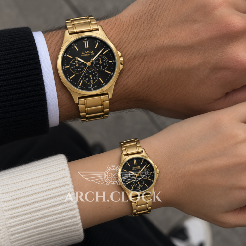 Парные часы Casio MTP-V300G-1AUDF & LTP-V300G-1AUDF