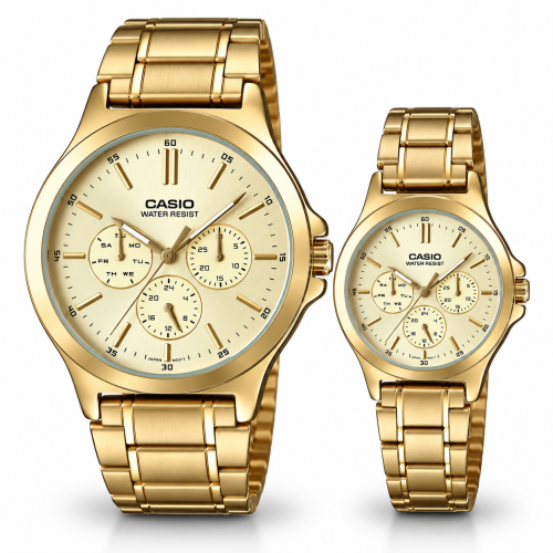 Парні годинники Casio MTP-V300G-9A & LTP-V300G-9AUDF