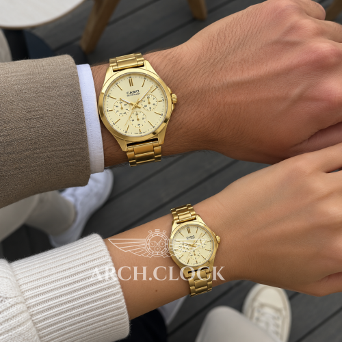 Парні годинники Casio MTP-V300G-9A & LTP-V300G-9AUDF