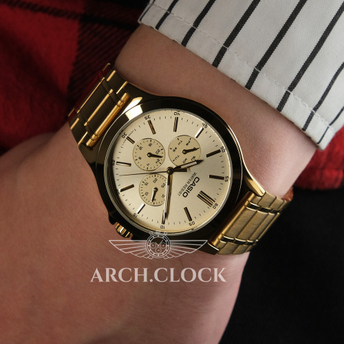 Парні годинники Casio MTP-V300G-9A & LTP-V300G-9AUDF