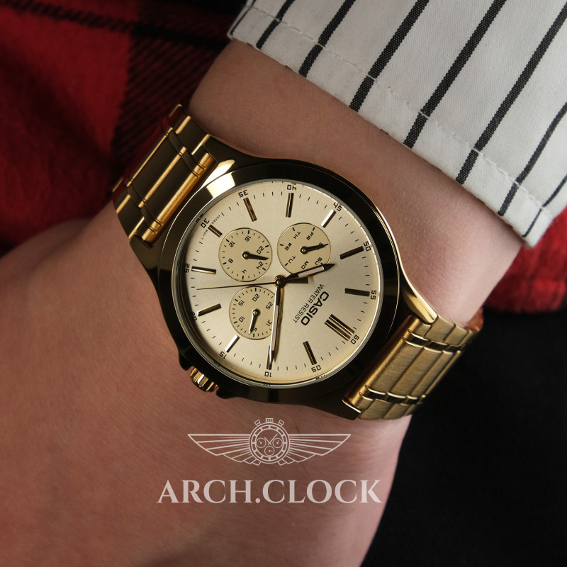 Парні годинники Casio MTP-V300G-9A & LTP-V300G-9AUDF, фото 3