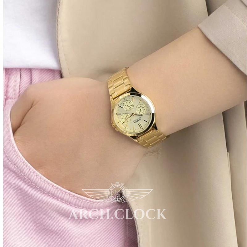 Парні годинники Casio MTP-V300G-9A & LTP-V300G-9AUDF, фото 6