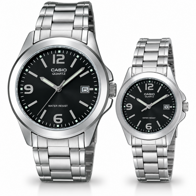 Парні годинники Casio MTP-1215A-1ADF & LTP-1215A-1A, фото 1
