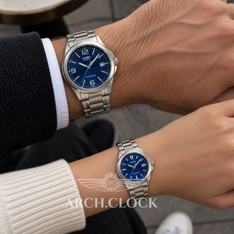 Парні годинники Casio MTP-1215A-2ADF & LTP-1215A-2ADF, фото 2