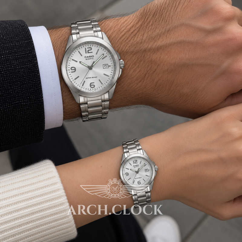 Парні годинники Casio MTP-1215A-7ADF & LTP-1215A-7A, фото 2