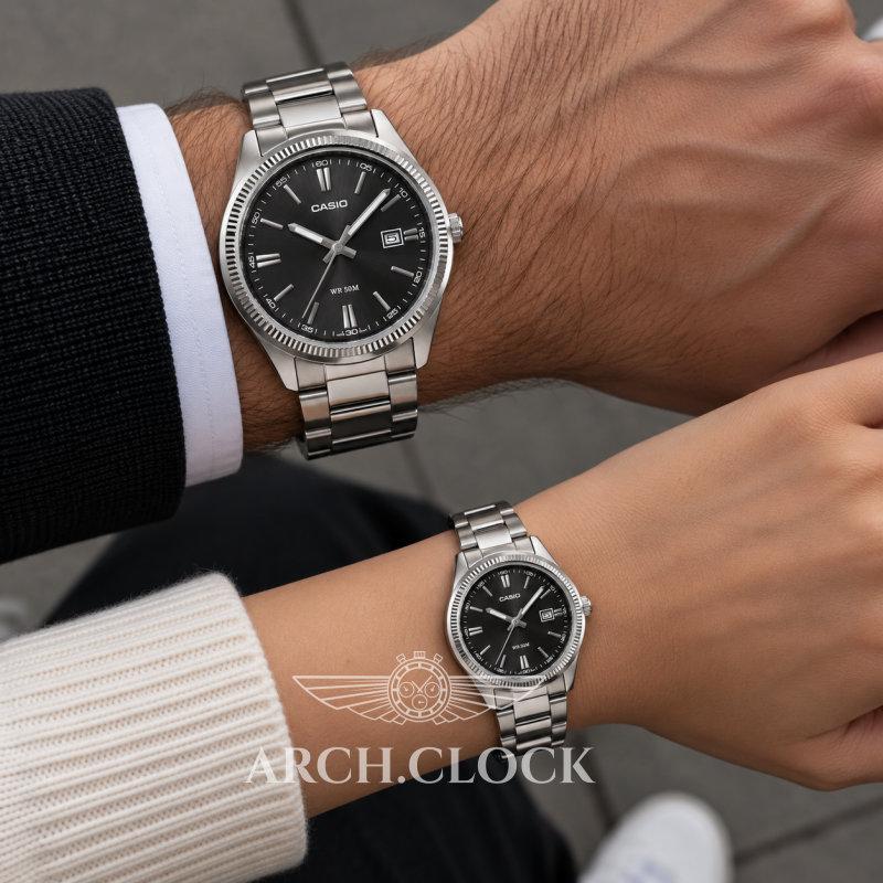 Парні годинники Casio MTP-1302PD-1A1VEF & LTP-1302D-1A1VEF, фото 2