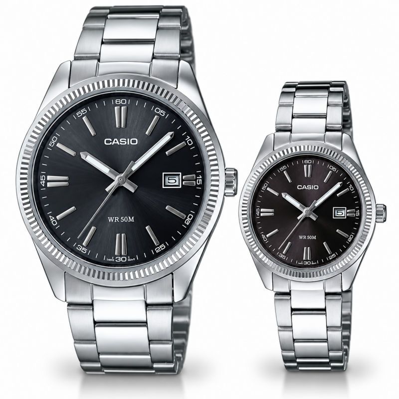 Парні годинники Casio MTP-1302PD-1A1VEF & LTP-1302D-1A1VEF, фото 1