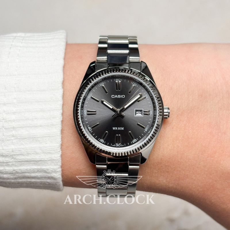 Парні годинники Casio MTP-1302D-1A1 & LTP-1302D-1A1, фото 7