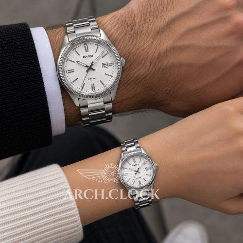 Парні годинники Casio MTP-1302PD-7A1VEF & LTP-1302D-7A1VEF