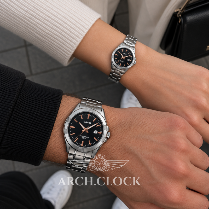 Парні годинники Casio MTP-1308PD-1A2 & LTP-1308D-1A2, фото 2