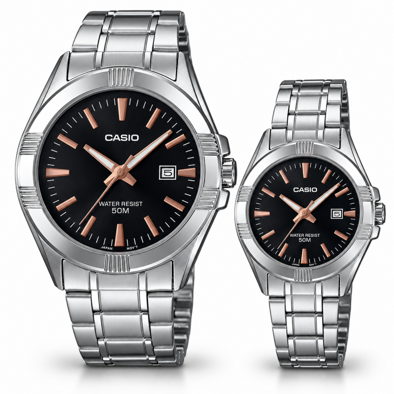 Парні годинники Casio MTP-1308PD-1A2 & LTP-1308D-1A2, фото 1