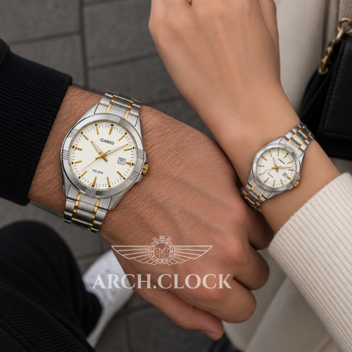 Парні годинники Casio MTP-1308SG-7AVDF & LTP-1308SG-7AVDF