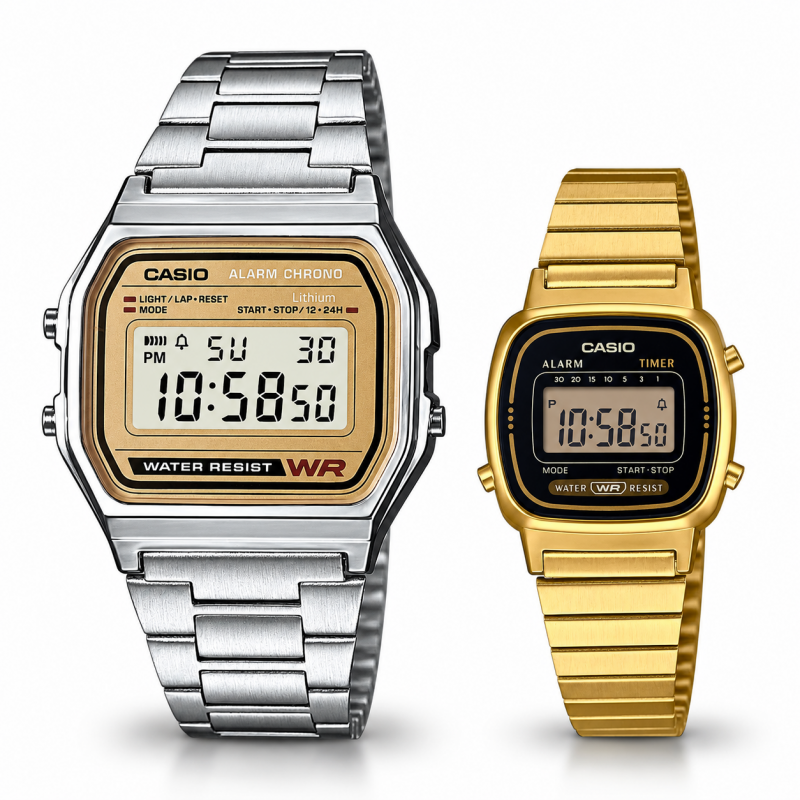 Парні годинники Casio A158WEA-9EF & LA670WGA-1, фото 1