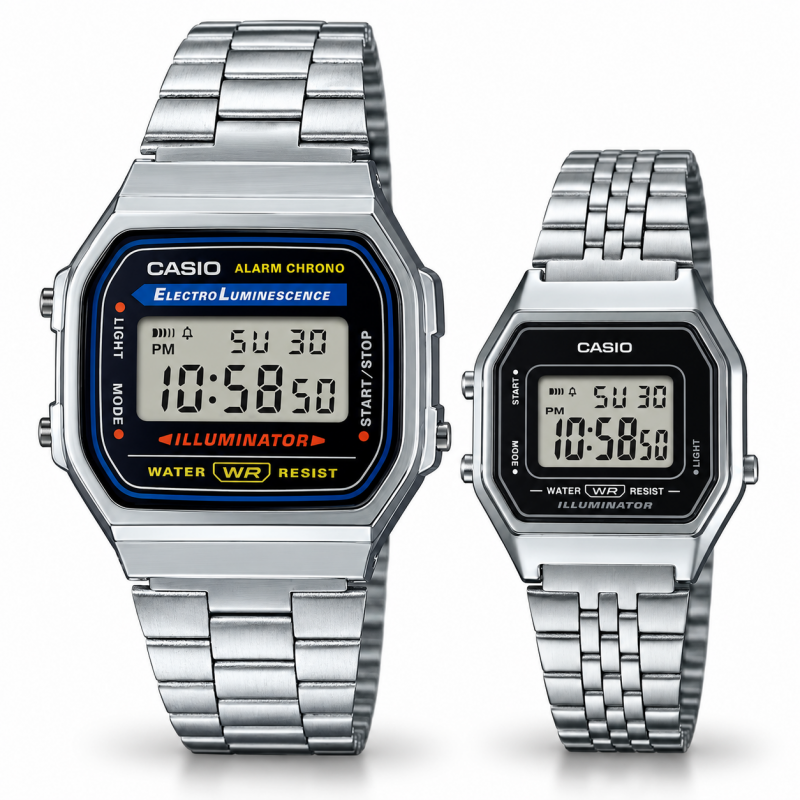 Парные часы Casio A168WA-1YES & LA680WA-1EF, фото 1