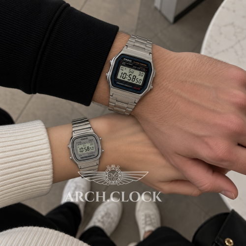 Парні годинники Casio A-158WA-1U & LA670WEA-7EF