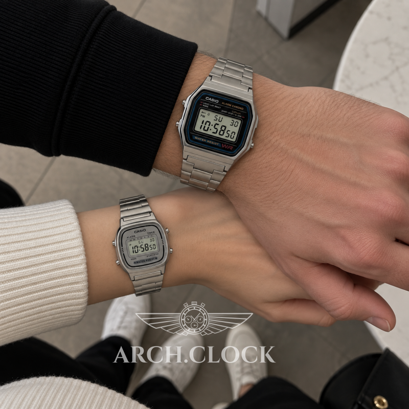 Парні годинники Casio A-158WA-1U & LA670WEA-7EF, фото 2