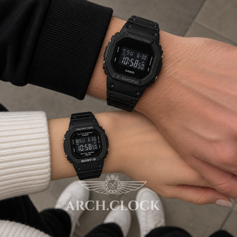 Парні годинники Casio DW-5600UBB-1ER & BGD-565U-1ER, фото 2