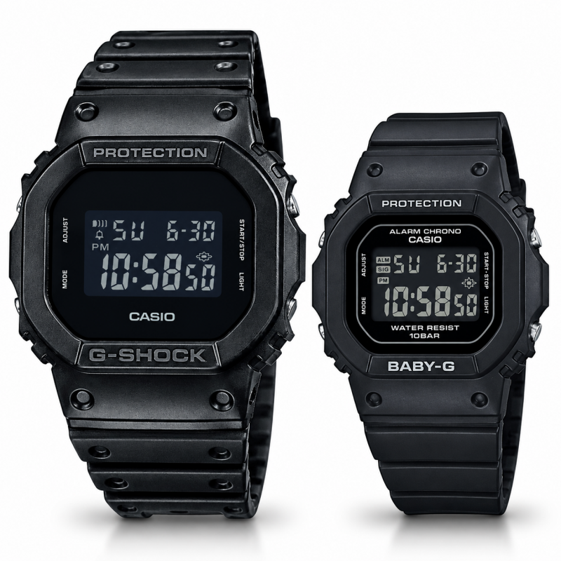 Парні годинники Casio DW-5600UBB-1ER & BGD-565U-1ER, фото 1