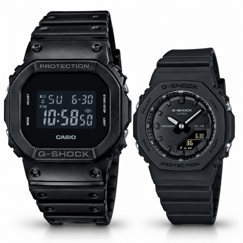 Парні годинники Casio DW-5600UBB-1ER & GMA-P2100BB-1AER