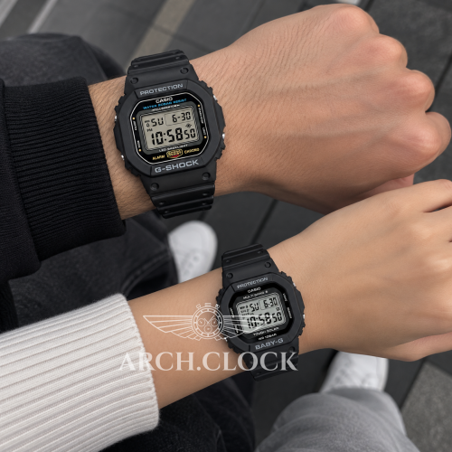 Парні годинники Casio DW-5600UE-1ER & BGD-5650-1ER
