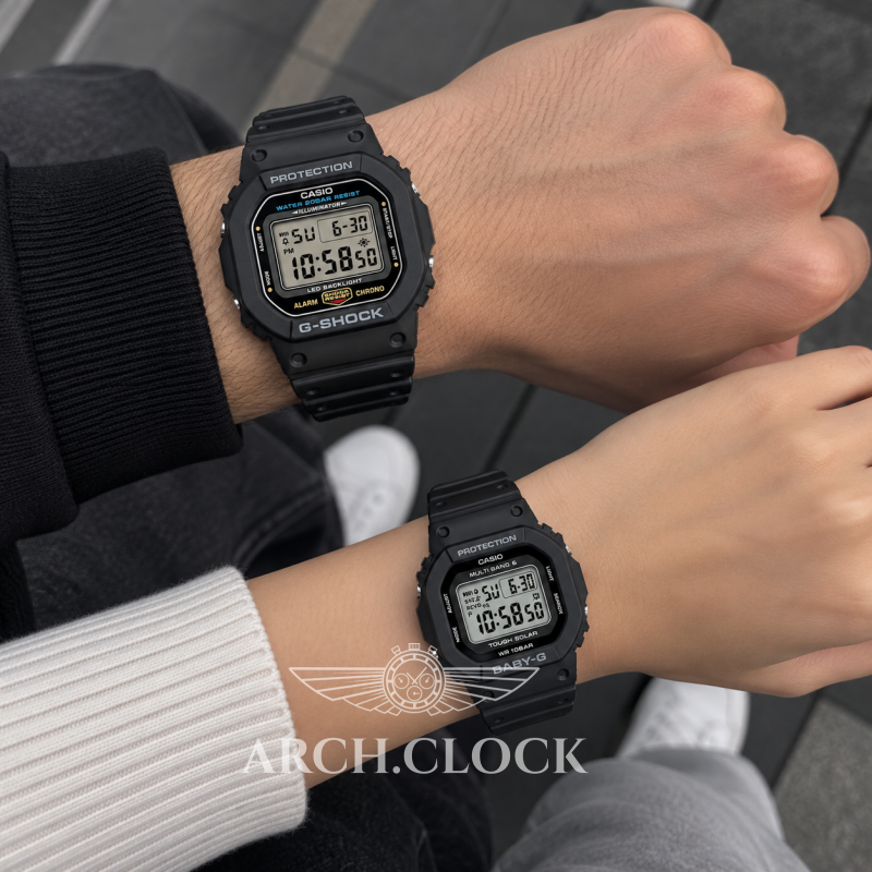 Парные часы Casio DW-5600UE-1ER & BGD-5650-1ER, фото 2