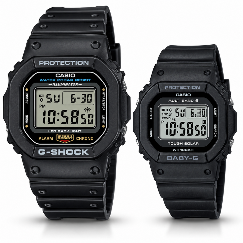 Парные часы Casio DW-5600UE-1ER & BGD-5650-1ER, фото 1