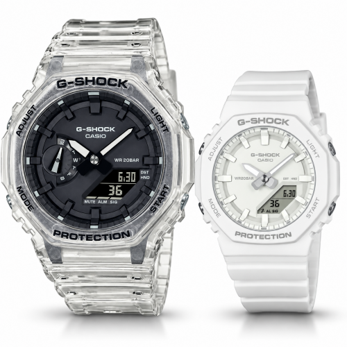 Парні годинники Casio GA-2100SKE-7AER & GMA-P2100-7AER