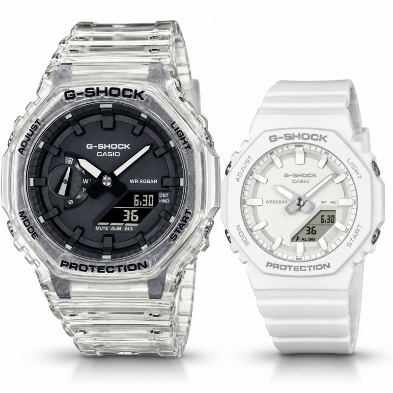 Парні годинники Casio GA-2100SKE-7AER & GMA-P2100-7AER, фото 1