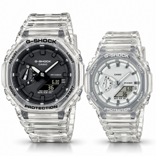 Парні годинники Casio GA-2100SKE-7AER & GMA-S2100SK-7AER