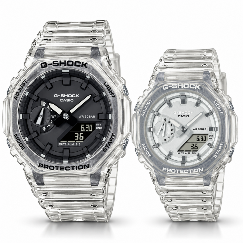 Парные часы Casio GA-2100SKE-7AER & GMA-S2100SK-7AER, фото 1