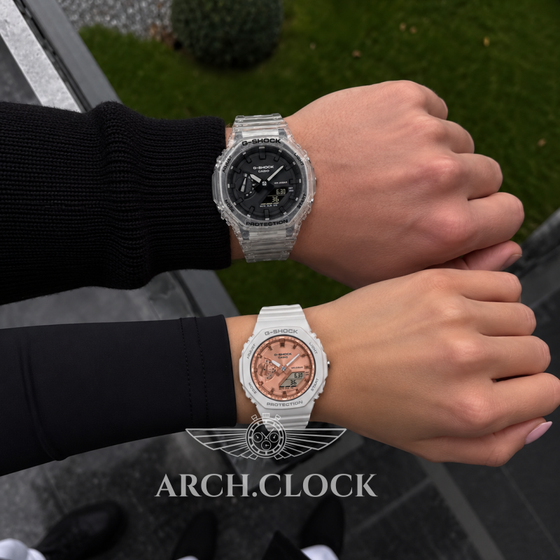 Парні годинники Casio GA-2100SKE-7AER & GMA-S2100MD-7AER, фото 2