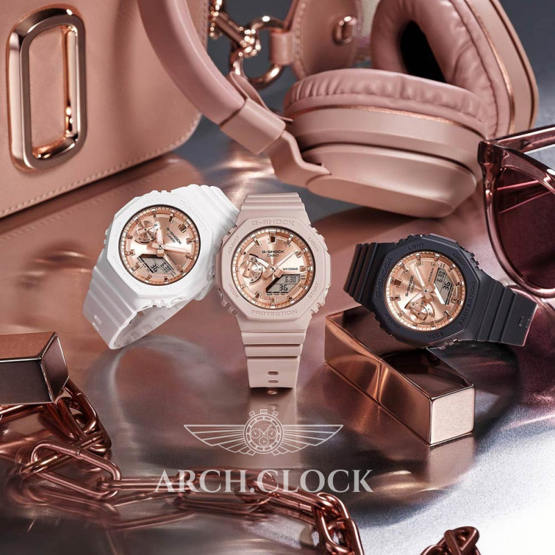 Парні годинники Casio GA-2100SKE-7AER & GMA-S2100MD-7AER, фото 6
